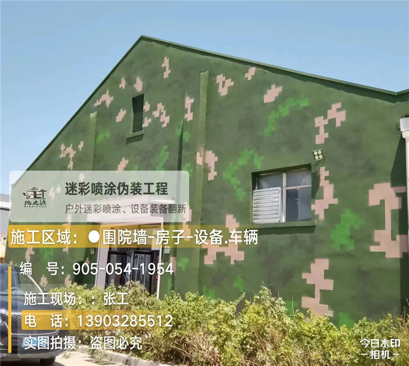 海淀外墙数码迷彩漆施工报价清单（100㎡标准墙面测算）